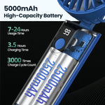 Mini Handheld Fan Set of 2 USB Rechargeable 3-Speed