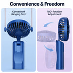 Mini Handheld Fan Set of 2 USB Rechargeable 3-Speed