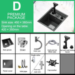 Mini Kitchen Sink Stainless Steel Integrated Cup Washer