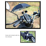 Mini Motorcycle Umbrella UV & Rain Protection