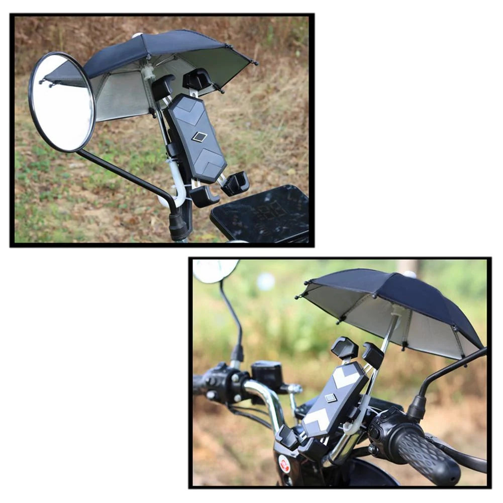 Mini Motorcycle Umbrella UV & Rain Protection