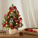 Mini Pre-Lit Christmas Tree Tabletop Decor