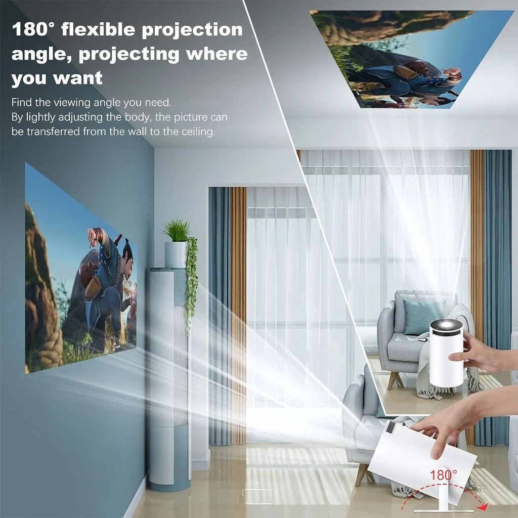 Mini Projector HD 720p Built-In Streaming WiFi 6