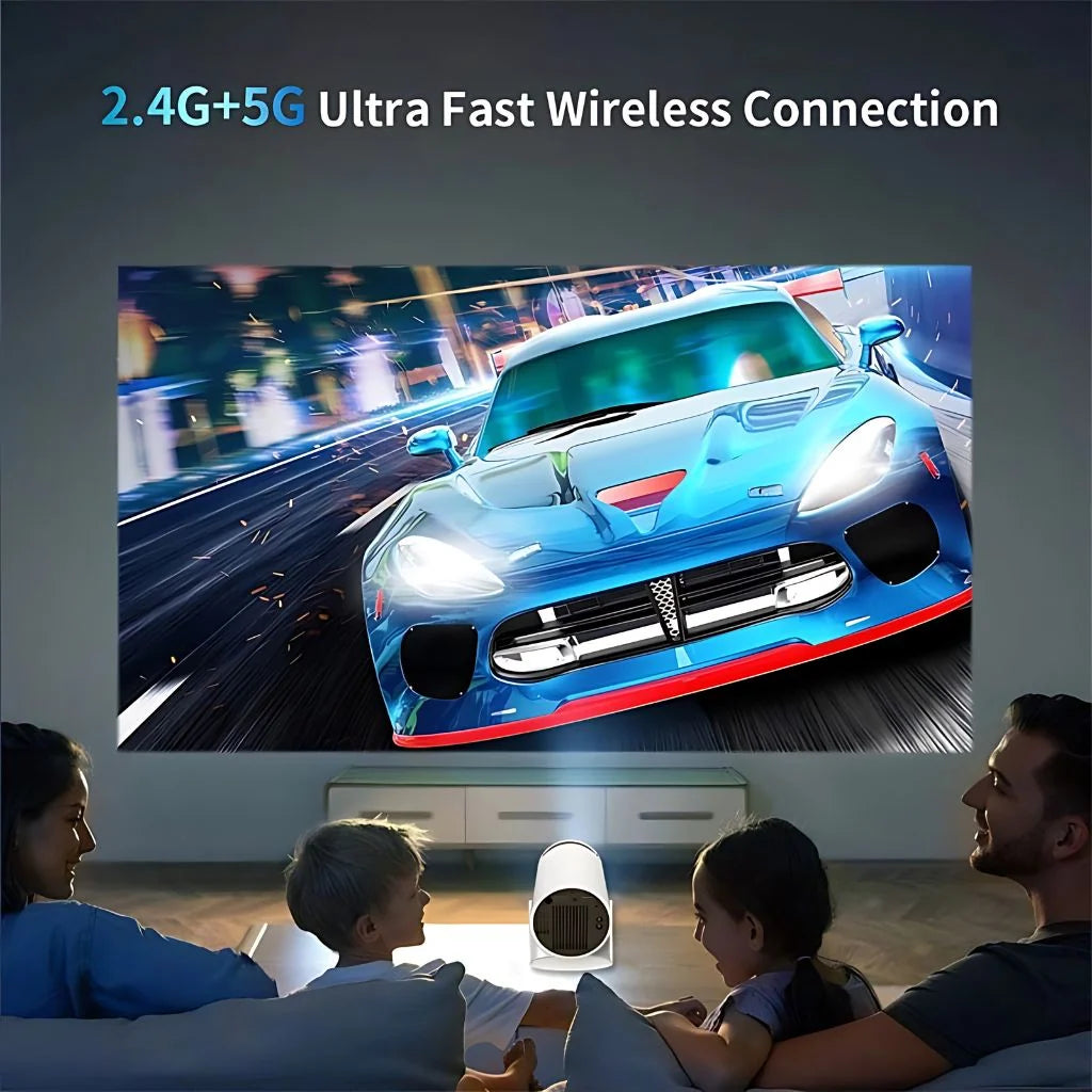 Mini Projector HD 720p Built-In Streaming WiFi 6