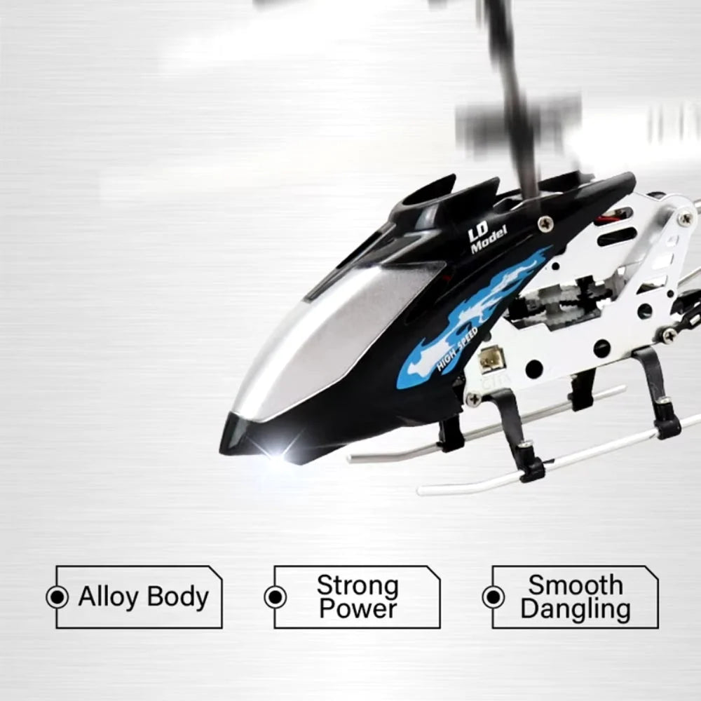 Mini RC Helicopter Indestructible Metal Frame Gyro-Stabilized