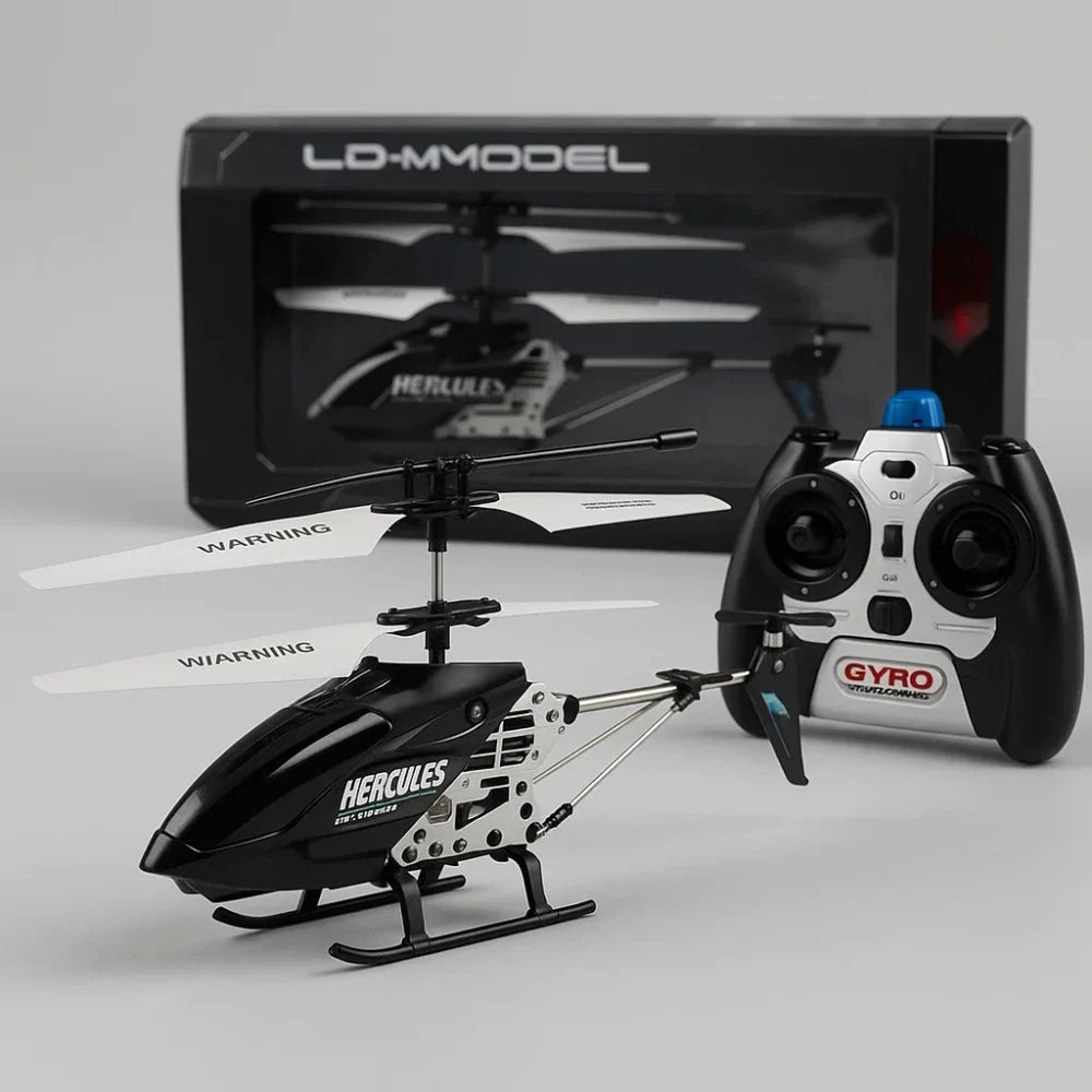 Mini RC Helicopter Indestructible Metal Frame Gyro-Stabilized