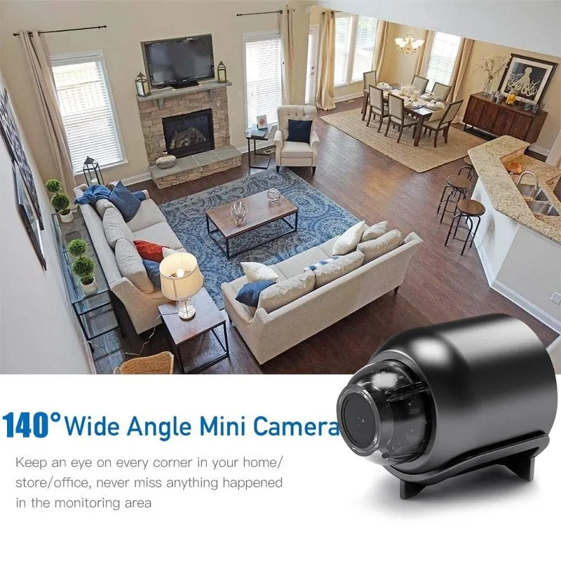 Mini Security Camera 1080P Wide-Angle Infrared Night Vision
