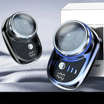 Mini Shaver USB Rechargeable Digital Display Compact Travel Design