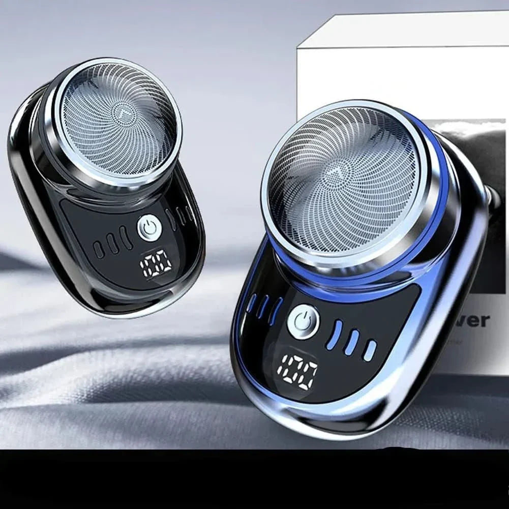 Mini Shaver USB Rechargeable Digital Display Compact Travel Design