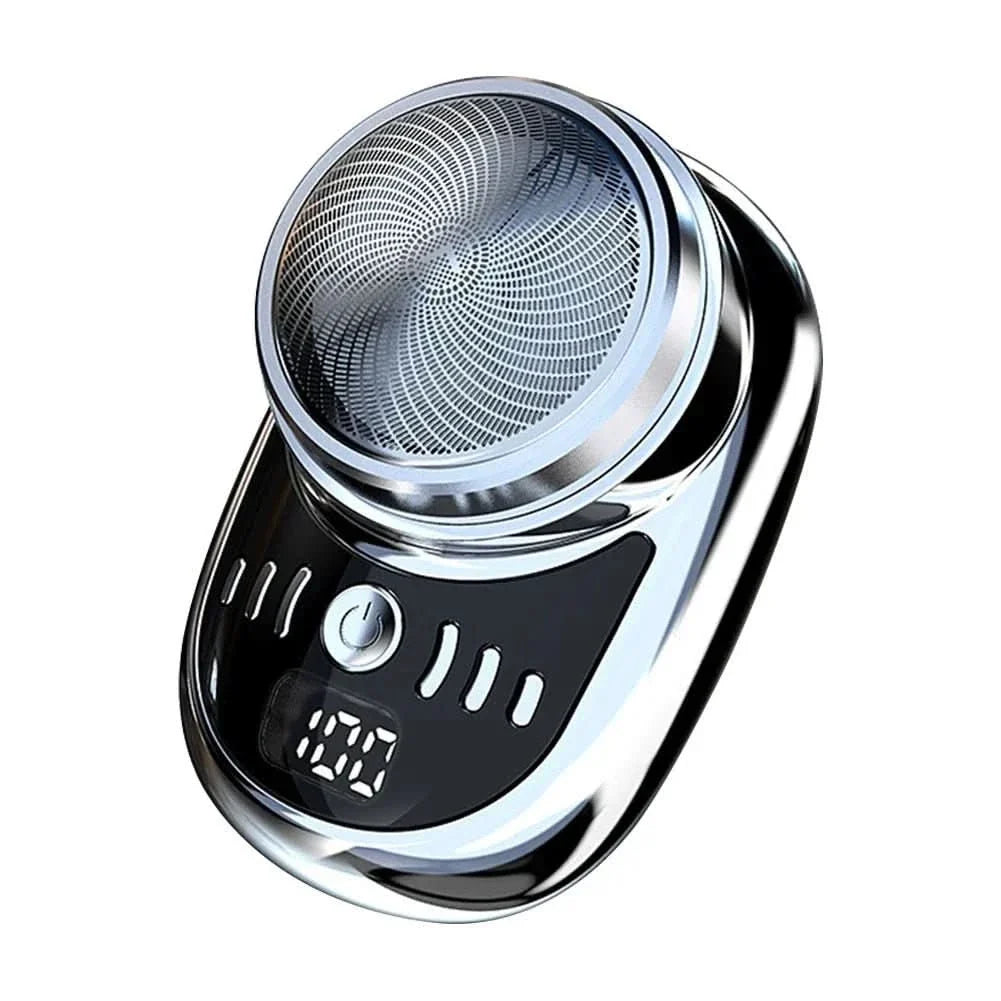 Mini Shaver USB Rechargeable Digital Display Compact Travel Design