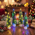 Mini Tabletop Christmas Tree Faux Pine Warm White LED