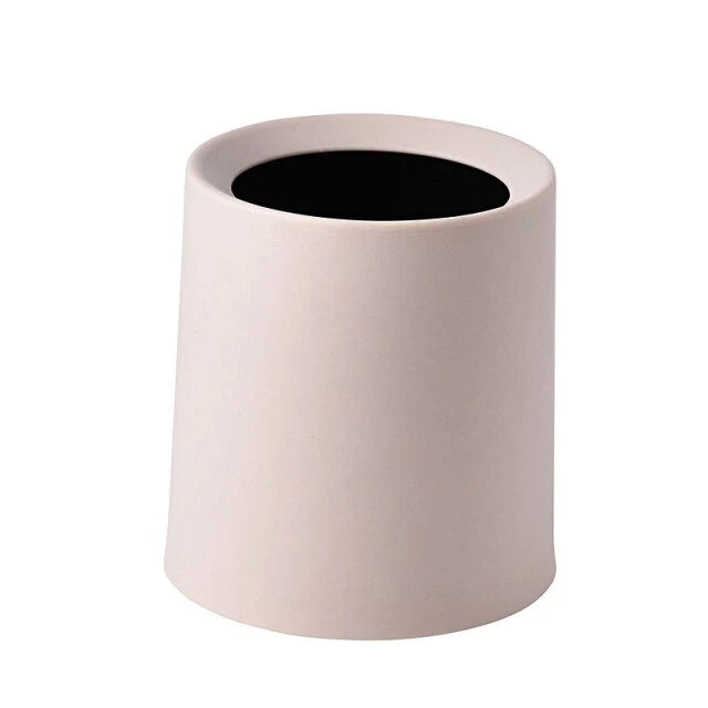 Mini Trash Can Double-Layer Compact Plastic Desktop Bin