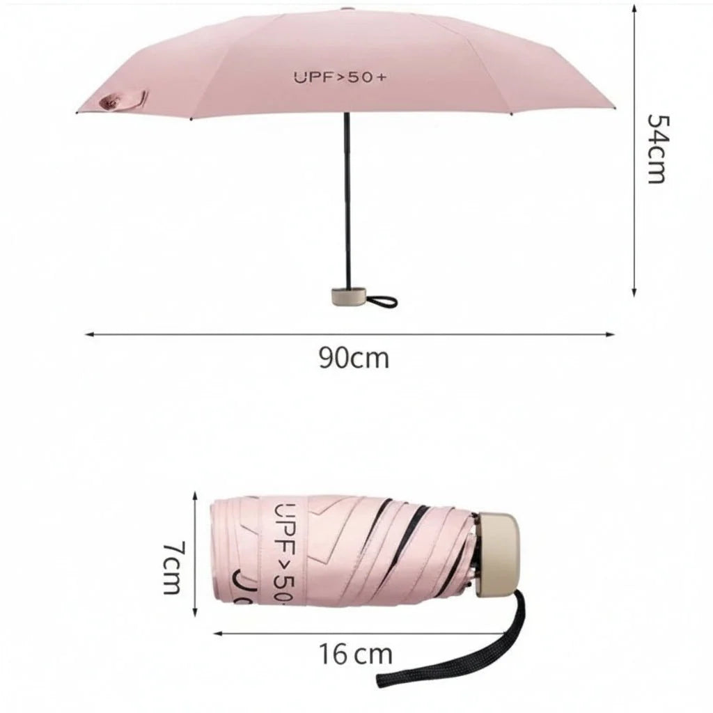 Mini Umbrella Compact Lightweight Sun & Rain Protection