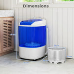 Mini Washing Machine 2.5kg Capacity Wash & Spin