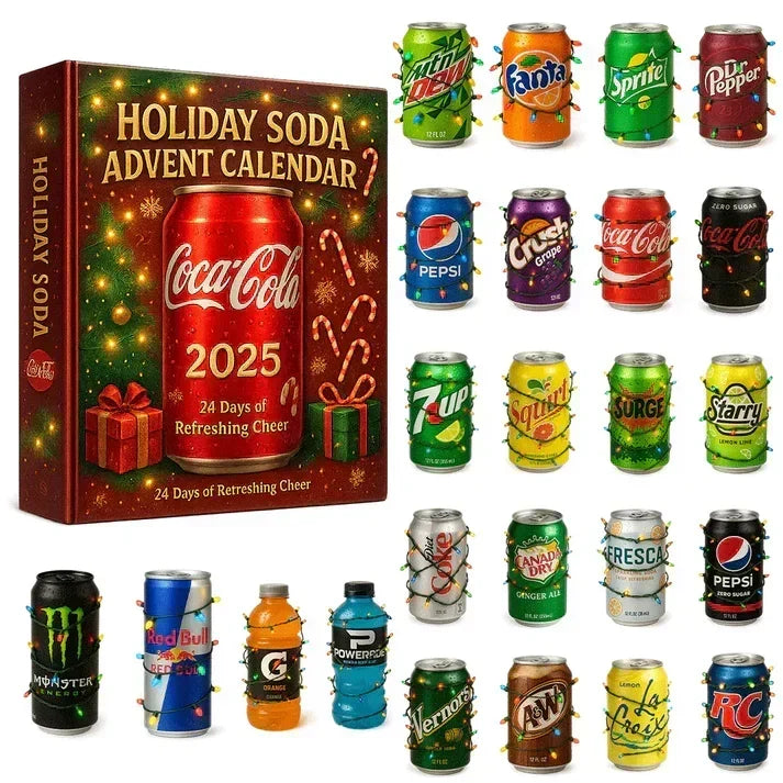 Miniature Bottle Advent Calendar 24-Piece Display Set
