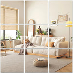 Mirror Tiles Self-Adhesive Flexible Set of 10