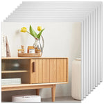 Mirror Tiles Self-Adhesive Flexible Set of 10