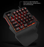Mobile Gaming Kit Wired Keyboard & Mouse 2400 DPI Optical Mouse