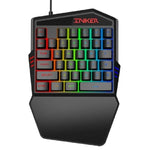 Mobile Gaming Kit Wired Keyboard & Mouse 2400 DPI Optical Mouse