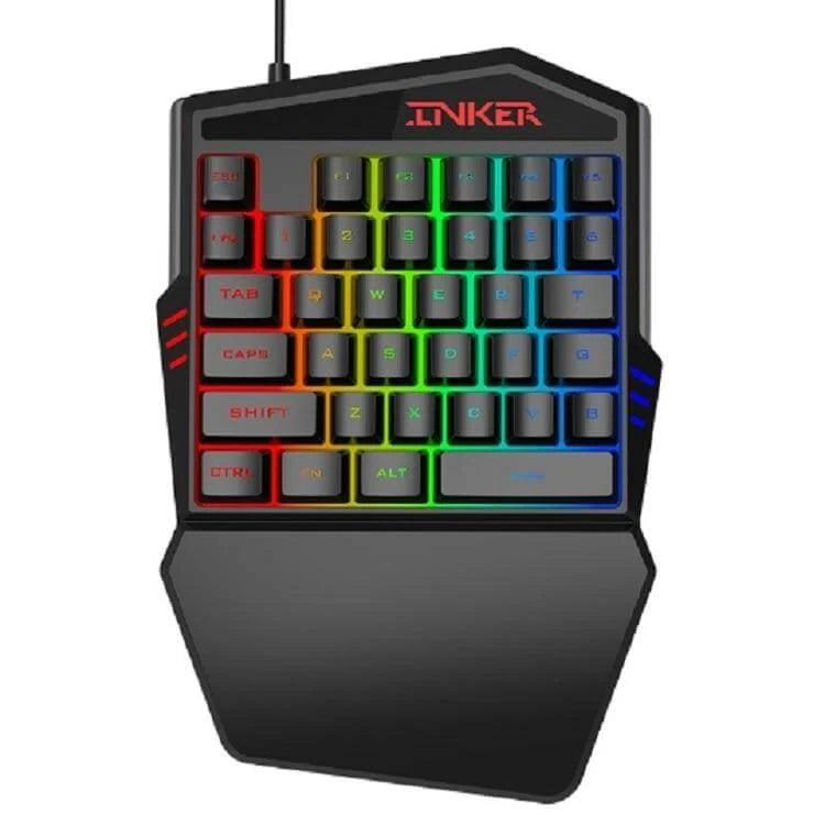 Mobile Gaming Kit Wired Keyboard & Mouse 2400 DPI Optical Mouse