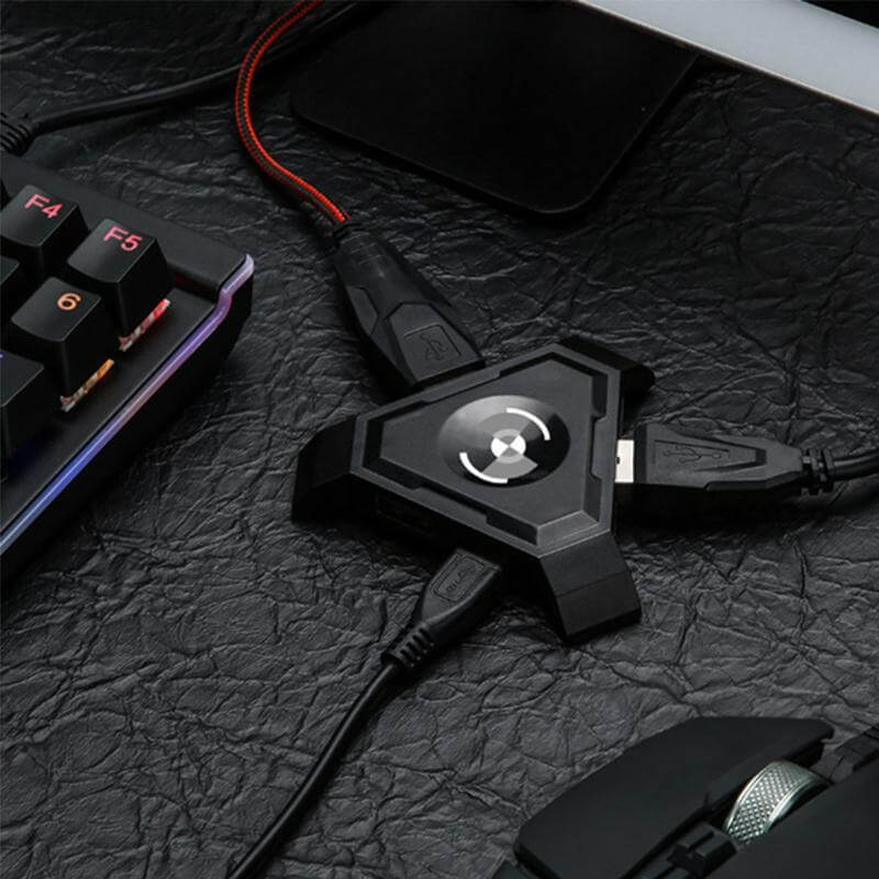 Mobile Gaming Kit Wired Keyboard & Mouse 2400 DPI Optical Mouse