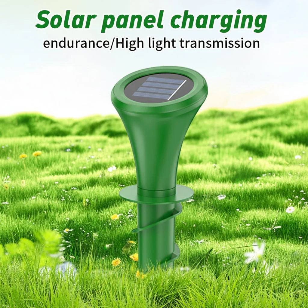 Mole Repellent Solar-Powered Humane Vibrations 33 Ft Coverage