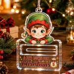 Money Gift Holder Festive Snowman Clear Plastic Compact