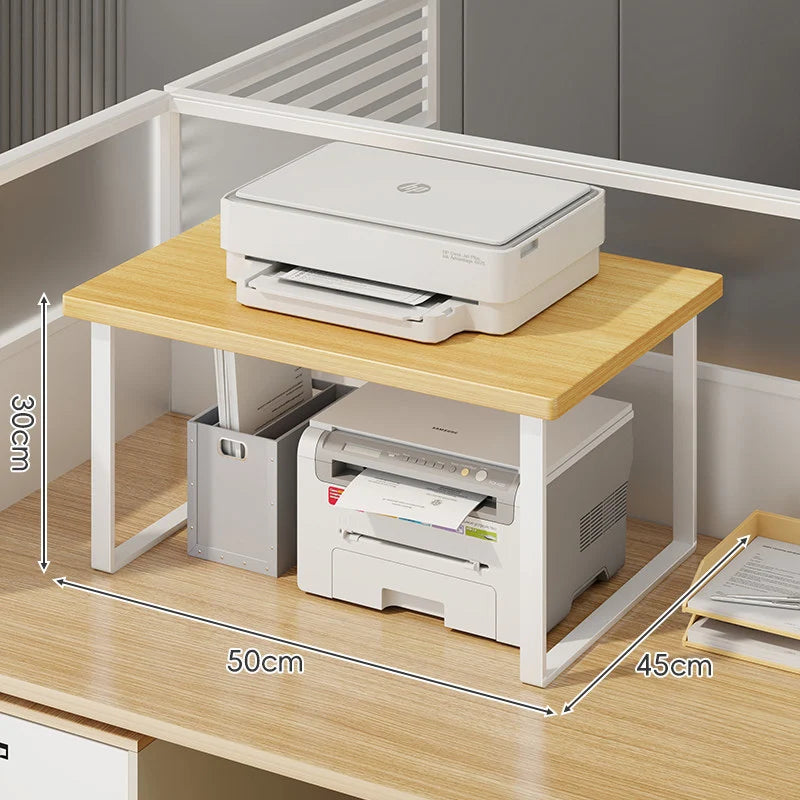 Monitor Stand Raised Shelf With Under-Shelf Storage