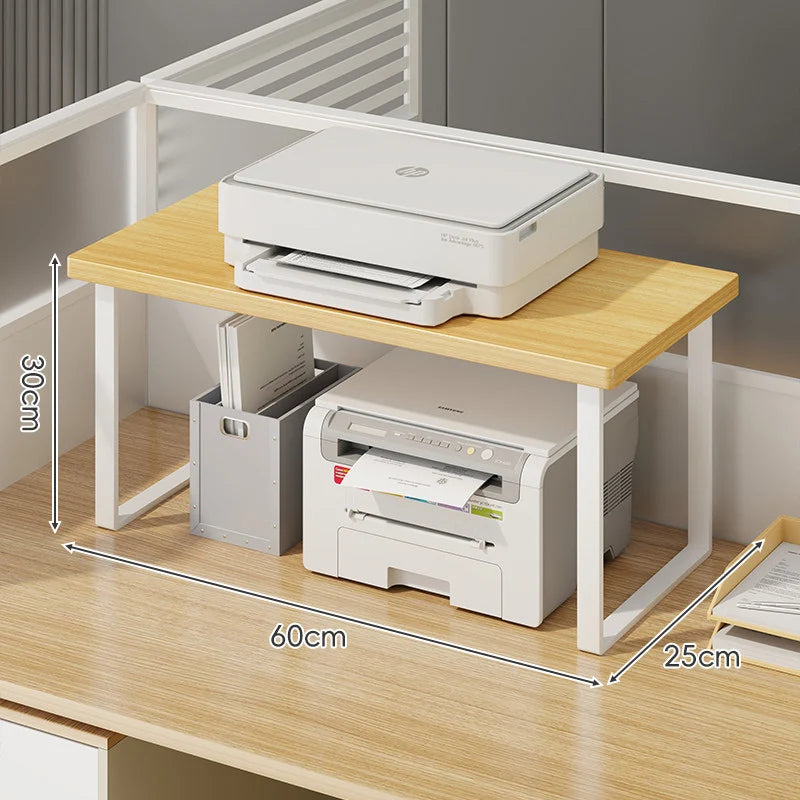 Monitor Stand Raised Shelf With Under-Shelf Storage