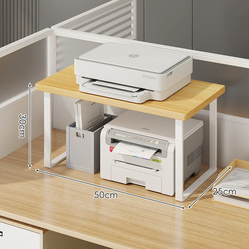 Monitor Stand Raised Shelf With Under-Shelf Storage