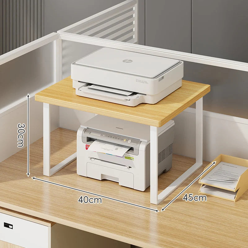 Monitor Stand Raised Shelf With Under-Shelf Storage