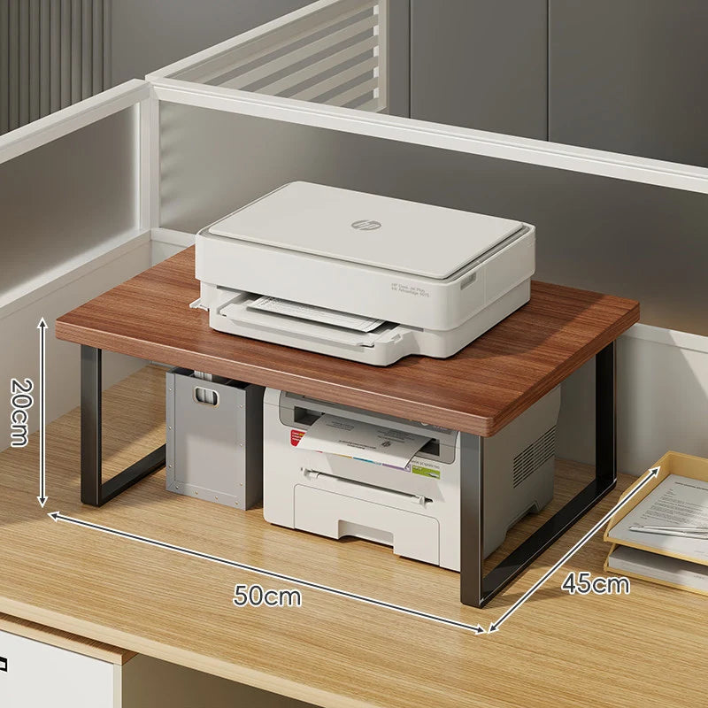 Monitor Stand Raised Shelf With Under-Shelf Storage