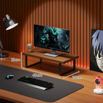 Monitor Stand Solid Wood Space-Saving Non-Slip Feet