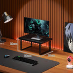 Monitor Stand Solid Wood Space-Saving Non-Slip Feet