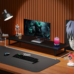 Monitor Stand Solid Wood Space-Saving Non-Slip Feet
