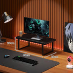 Monitor Stand Solid Wood Space-Saving Non-Slip Feet