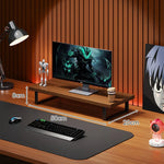 Monitor Stand Solid Wood Space-Saving Non-Slip Feet