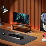 Monitor Stand Solid Wood Space-Saving Non-Slip Feet