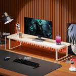 Monitor Stand Solid Wood Space-Saving Non-Slip Feet