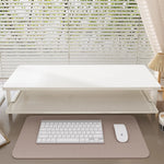 Monitor Stand Wood-Finish Top Ventilated Mesh Shelf Non-Slip Pads
