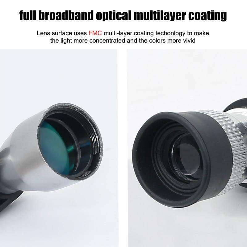 Monocular Telescope 8× Magnification Phone Camera Adapter