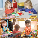 Montessori Activity Book Felt 12 Interactive Pages Carry Handle