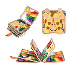 Montessori Activity Book Felt 12 Interactive Pages Carry Handle