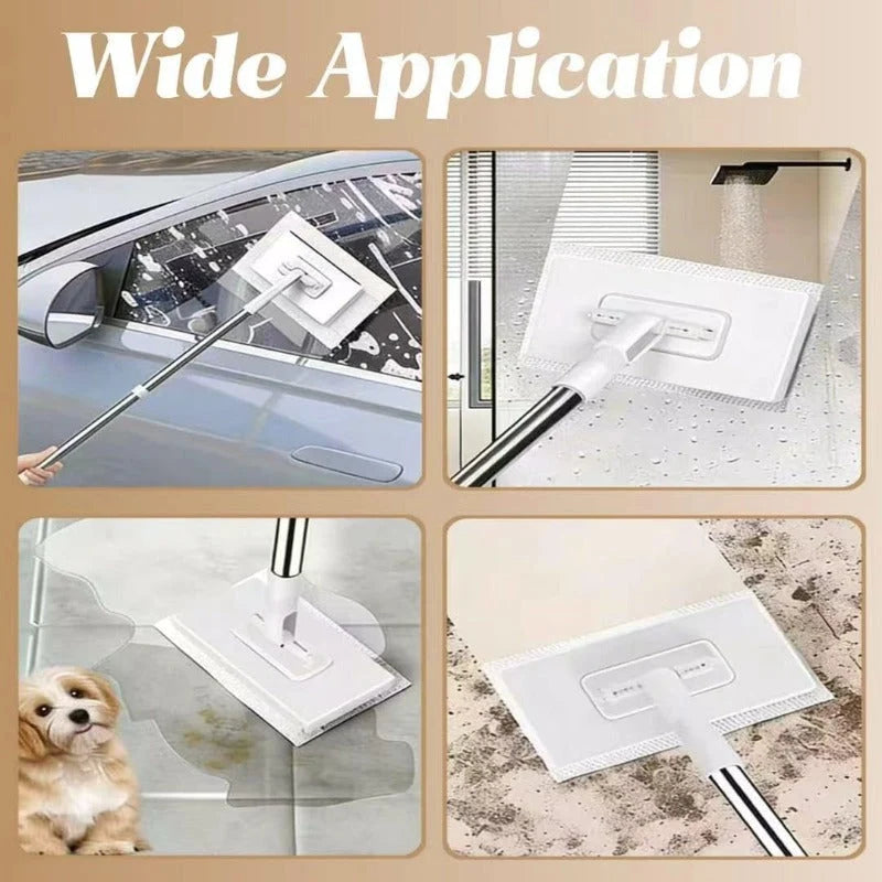 Mop One-Touch Cloth Release 360-Degree Swivel Head