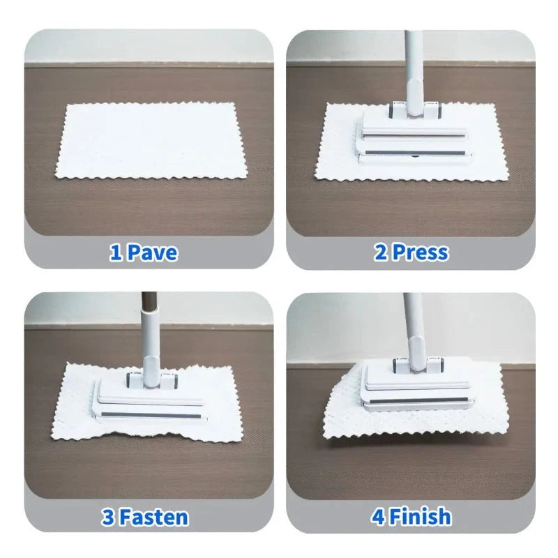 Mop One-Touch Cloth Release 360-Degree Swivel Head