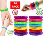 Mosquito Repellent Bracelets DEET-Free Waterproof Set of 24