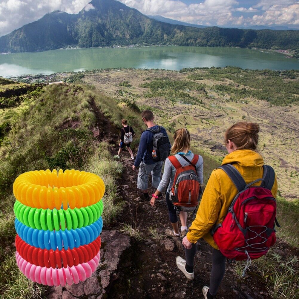 Mosquito Repellent Bracelets DEET-Free Waterproof Set of 24
