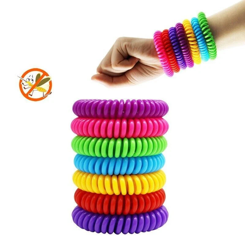 Mosquito Repellent Bracelets DEET-Free Waterproof Set of 24