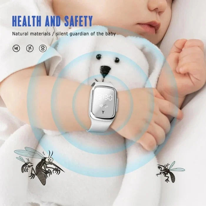 Mosquito Repellent Wristband Ultrasonic USB-Rechargeable Water-Resistant