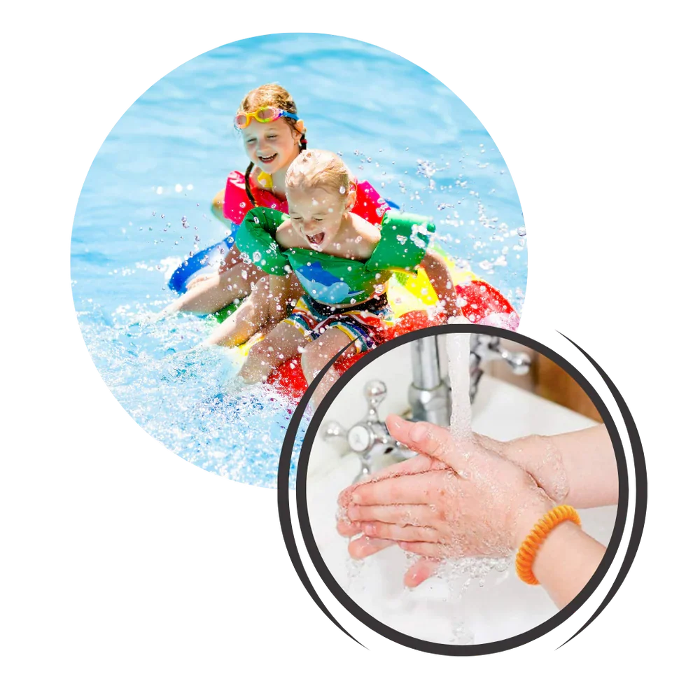 Mosquito Repellent Wristbands 300-Hour Waterproof Chemical-Free